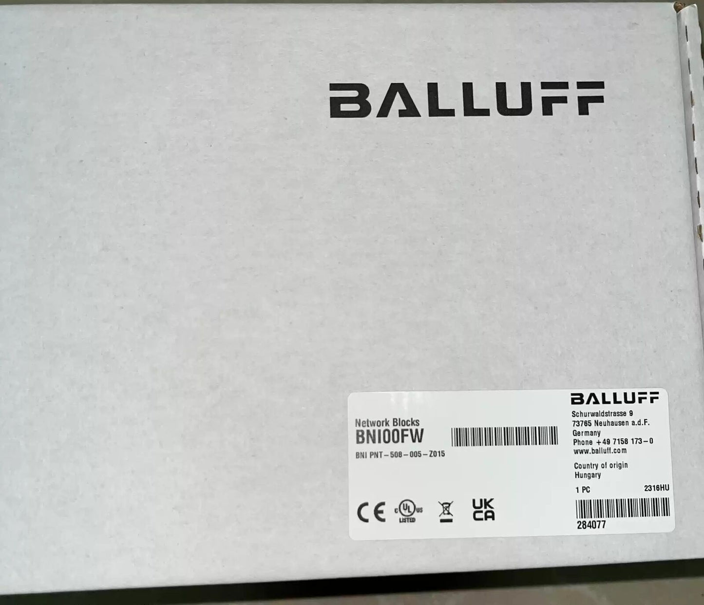 1pcs BALLUFF BNI00FW BNI PNT-508-005-Z015 New SHIP - BALLUFF