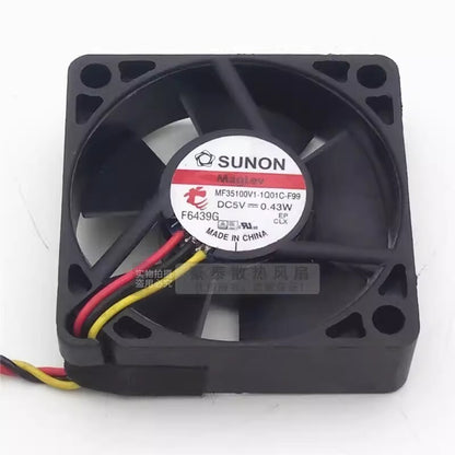 SUNON MF35100V1-1Q01C-F99 3510 DC5V 0.43W 3.5CM 3-Wire Silent Cooling Fan