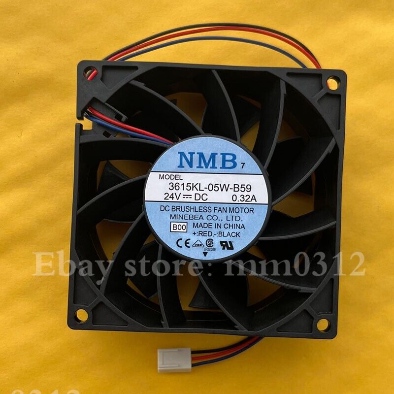 new NMB 3615KL-05W-B59 9038 DC24V 0.32A 3-wire Inverter Cooling Fan