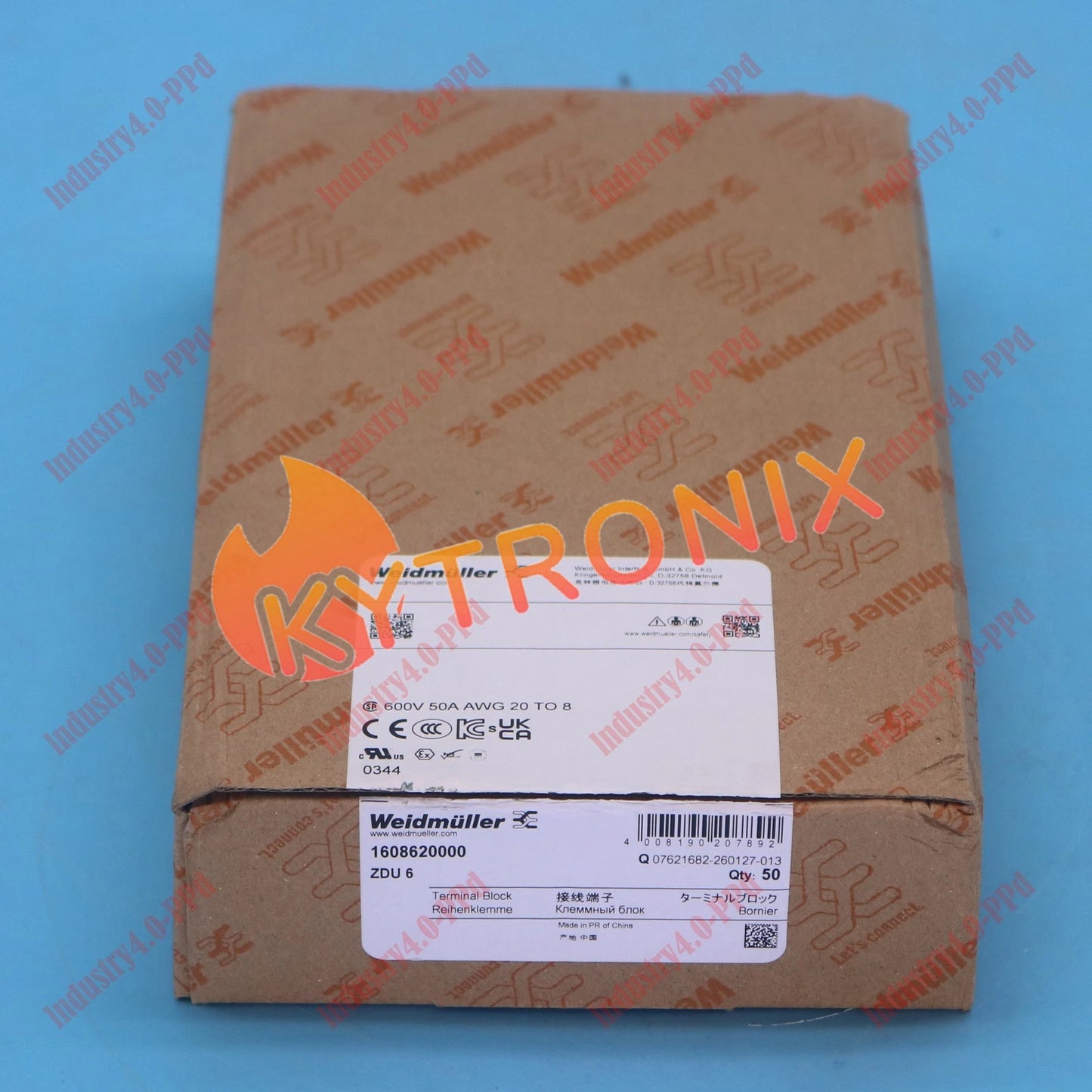 50pcs/Box Weidmuller 1608620000 ZDU 6 Terminal