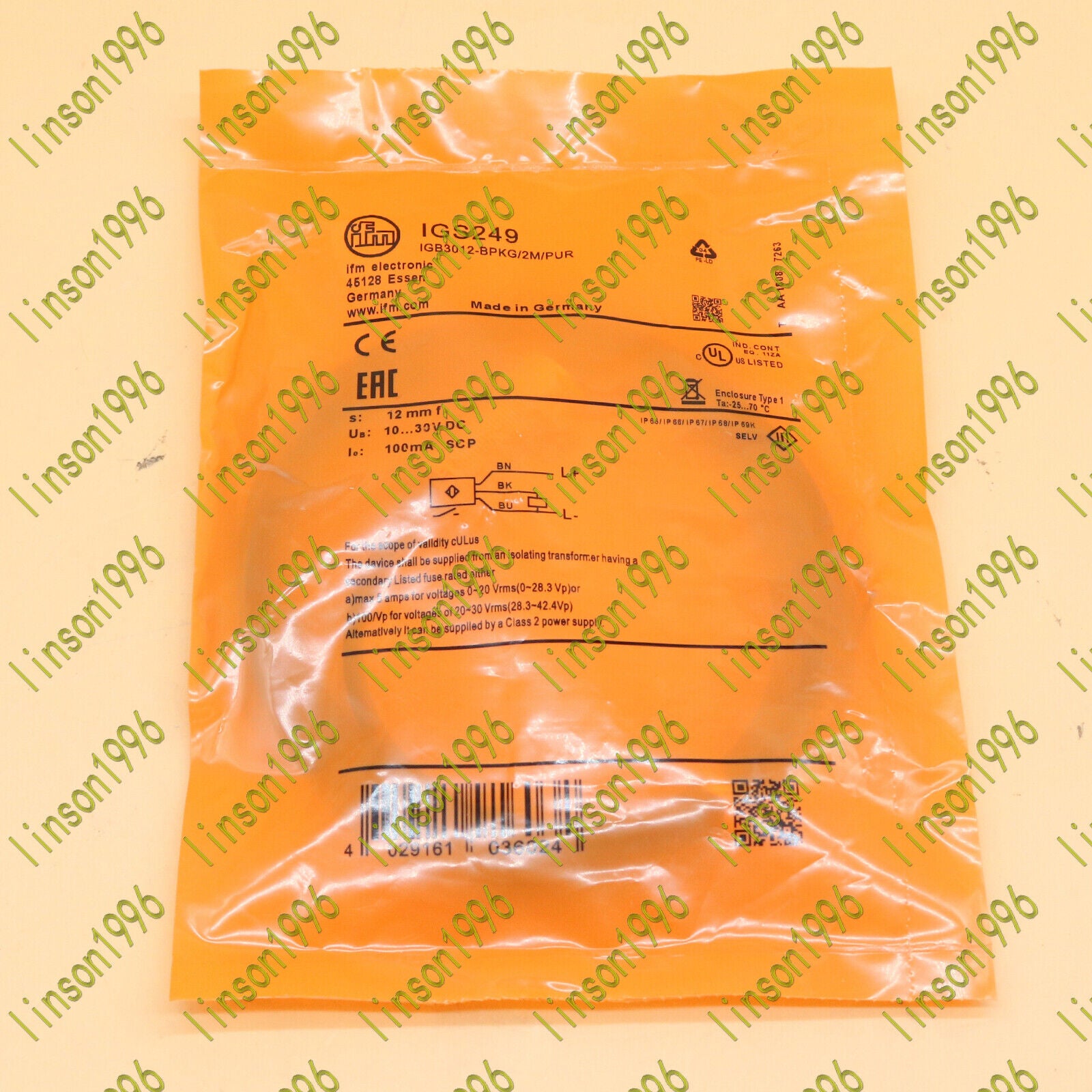 IFM Proximity Switch Sensor IGS249 - IFM