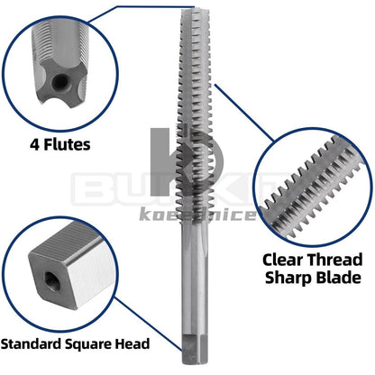 ACME 1"-8 Trapezoidal Tap Right Hand, HSS 1" x 8 Trapezoidal Thread Tap