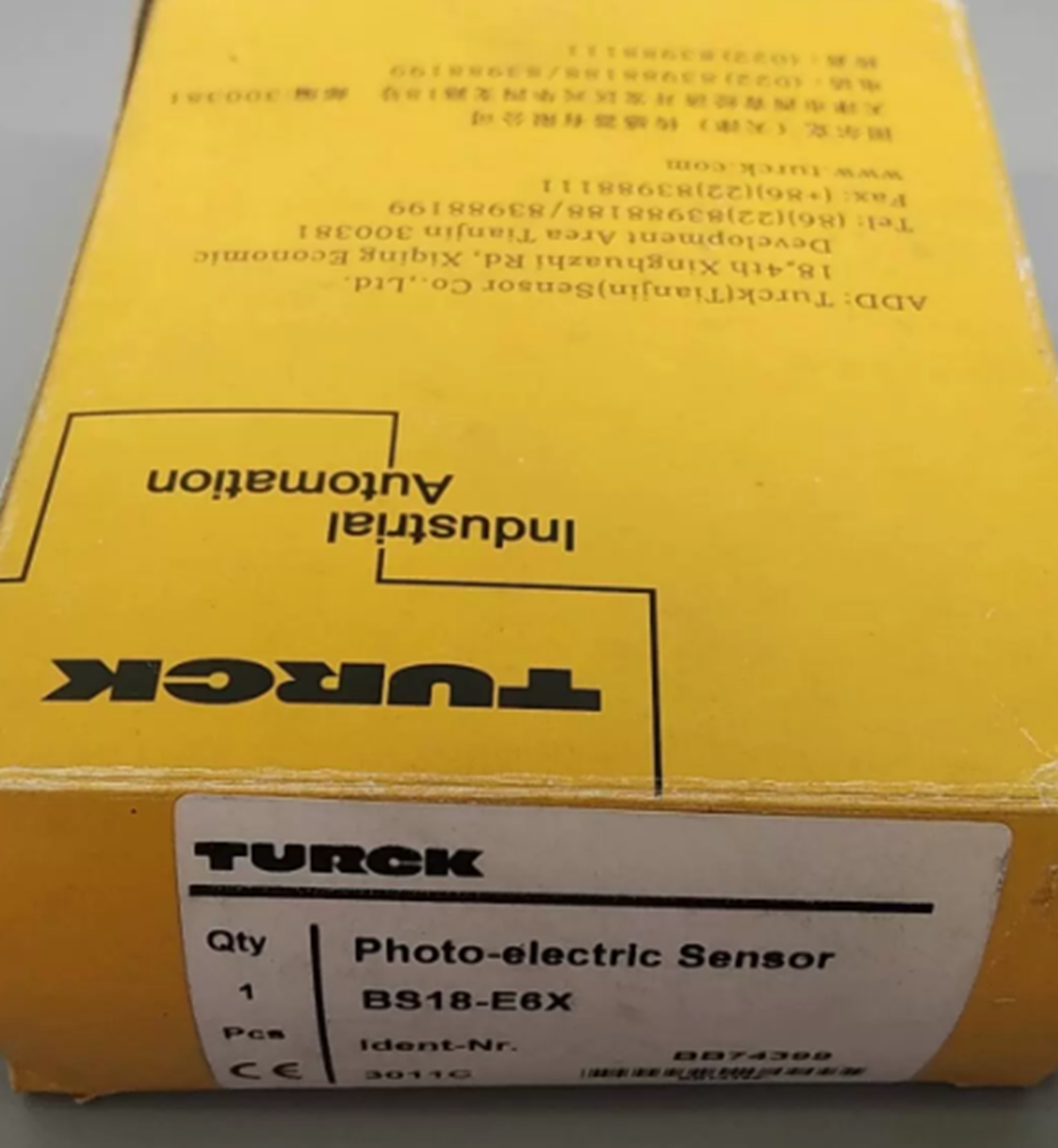 EMITTER CABLED TURCK Compact Photo-electric Sensor BS18-E6X Proximity Switch TURCK