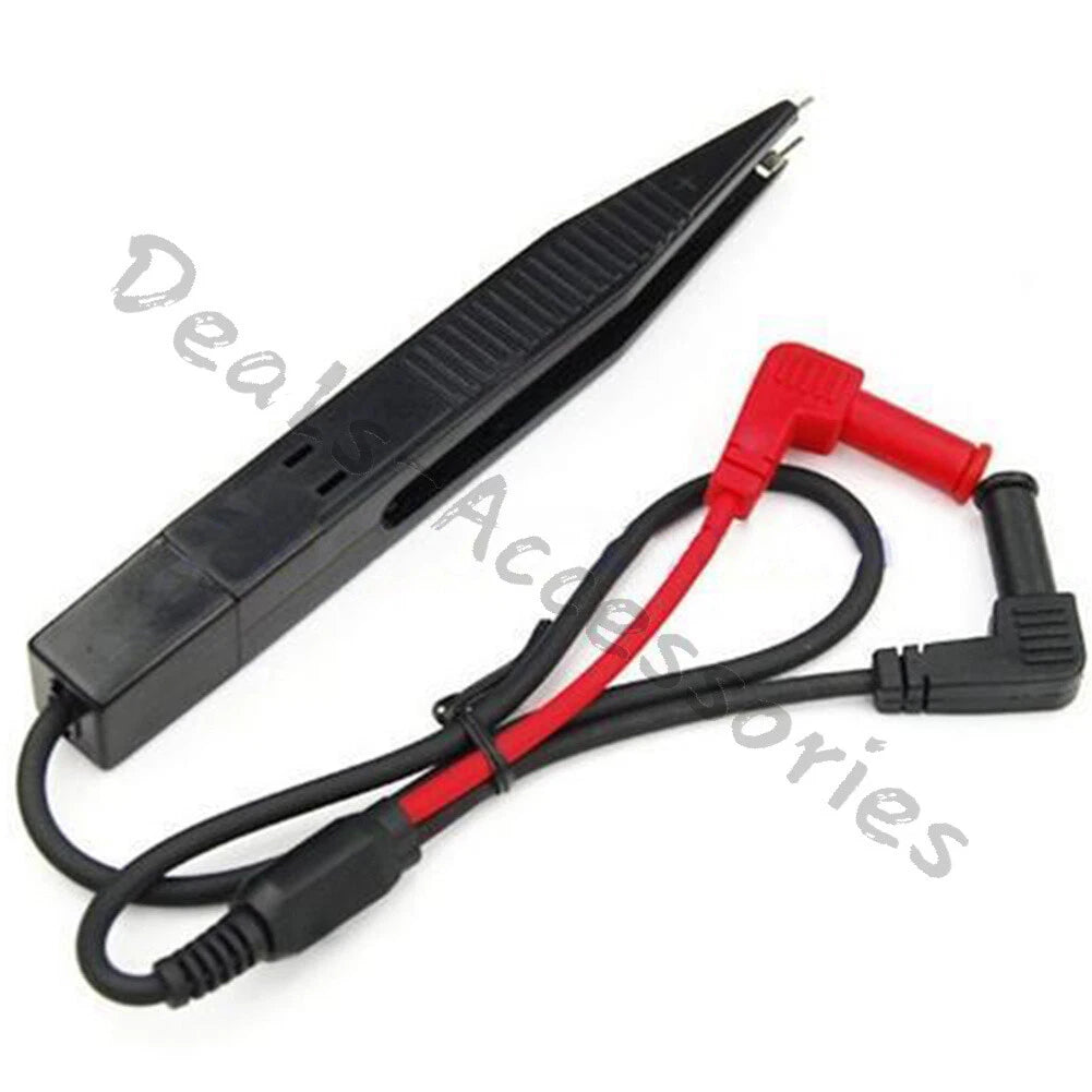 Multimeter Tweezers Capacitor Resistors Diodes Voltmeter Test Clip Meter Probe