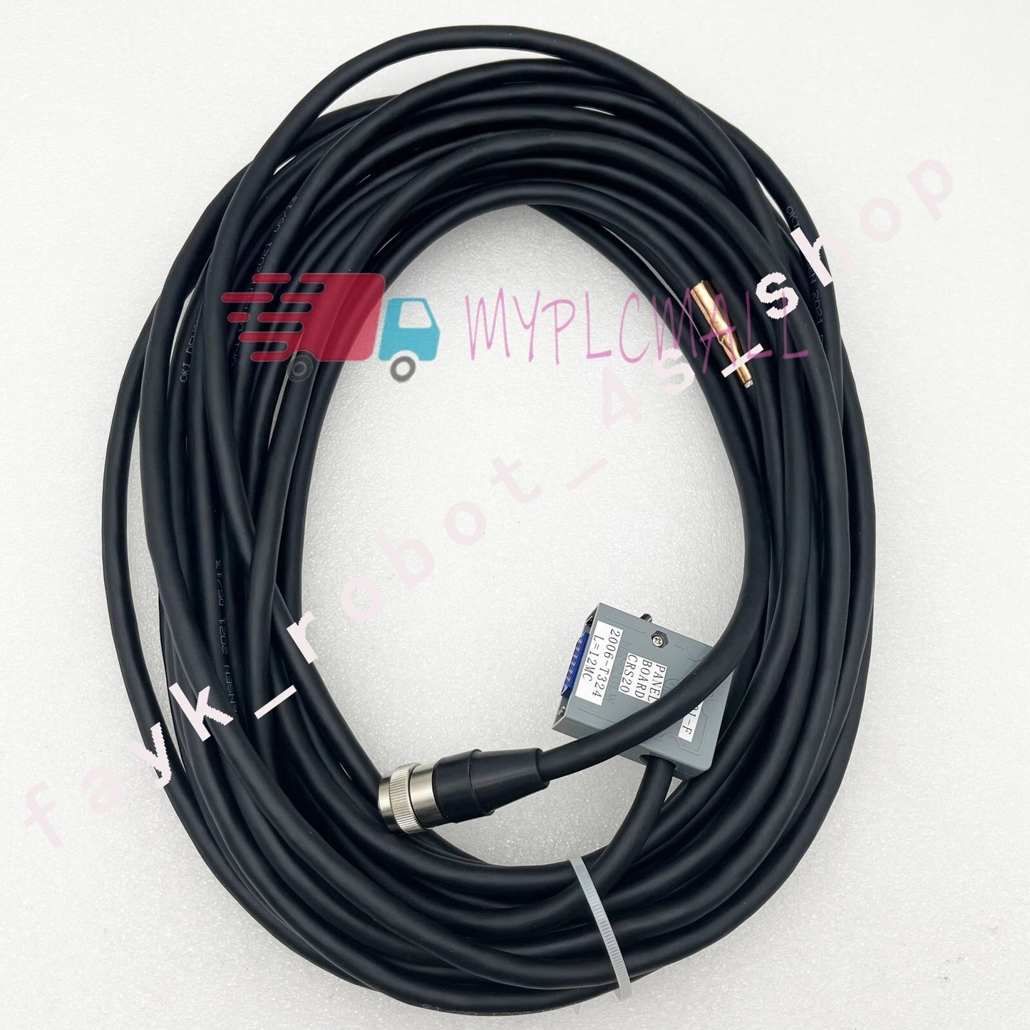 12M Cable/plug For FANUC A05B-2518-C200 Robot controller teach pendant connector