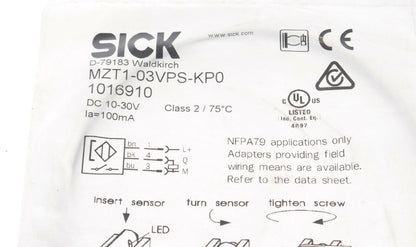 new SICK MZT1-03VPS-KP0 1016910 MZT103VPSKP0 !  !
