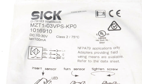 new SICK MZT1-03VPS-KP0 1016910 MZT103VPSKP0 ! !