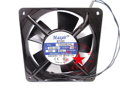 Maxair BT/220 12025B2HL 220V 12025 12cm Axial AC Cooling Fan