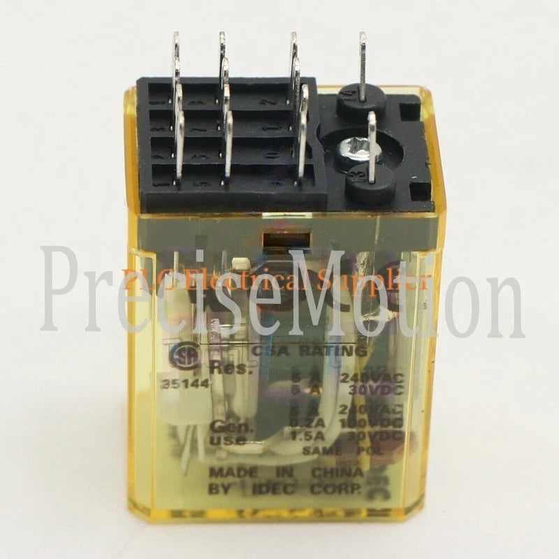 RY4S-UL DC24V IDEC Electromechanical Relay 5A 240VAC 14 Pin x 1X