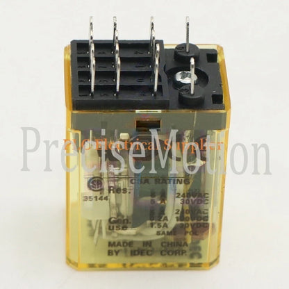 RY4S-UL DC24V IDEC Electromechanical Relay 5A 240VAC 14 Pin x 1X