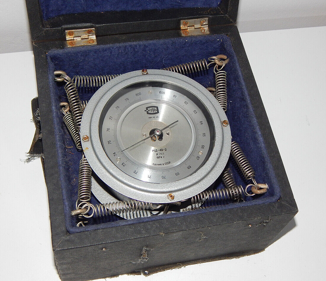 Used Anemometric Barometer MD-49-2 Soviet Military 1974 Russia - SOVIET MILITARY