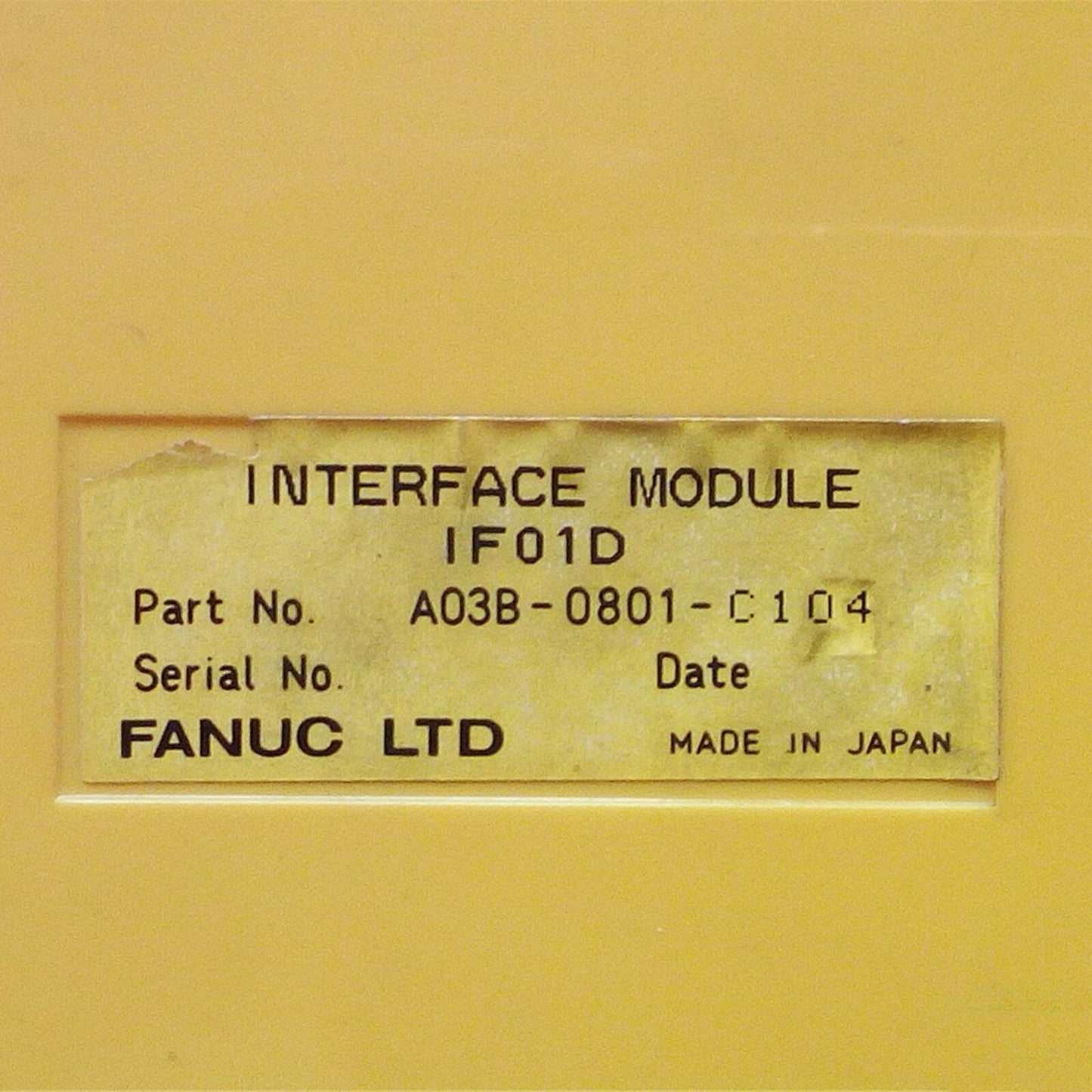 Used Fanuc A03B-0801-C104 Interface Module - KOEED