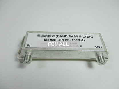 1PCS  BPF88-108MHz port impedance 75 ohms Filter Bandpass FM broadcast