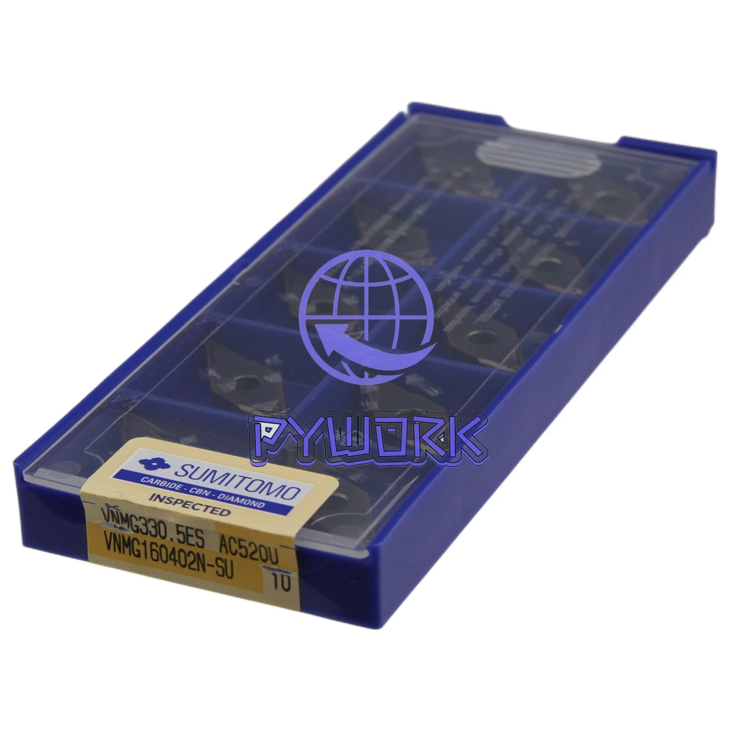 10PCS/ SUMITOMO VNMG160402N-SU AC520U Carbide Inserts