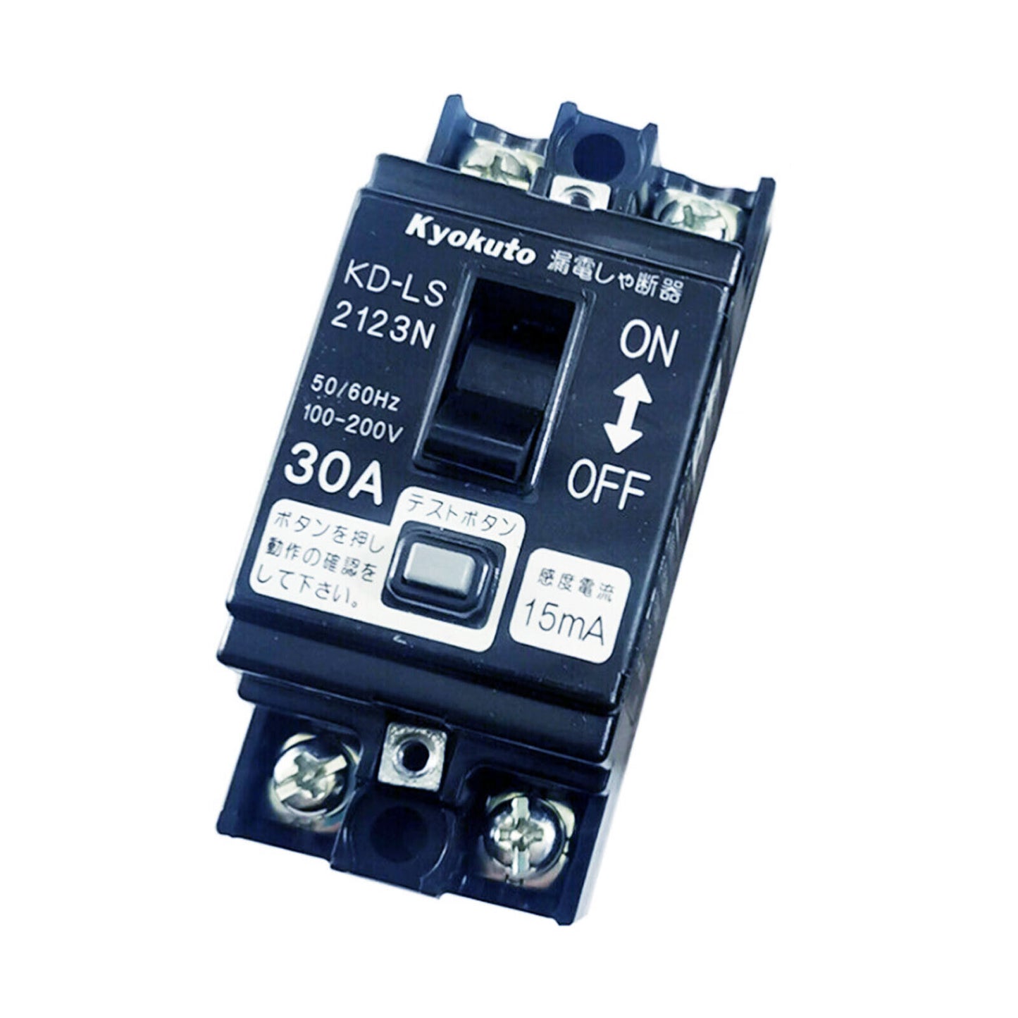 15mA 30A 100-200V Circuit Breaker, Kyokuto KD-LS2123N - KYOKUTO