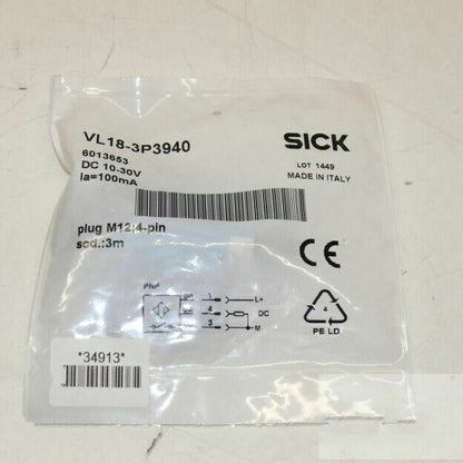 1-Piece SICK Photoelectric Switch VL18-3P3940 Fast - SICK