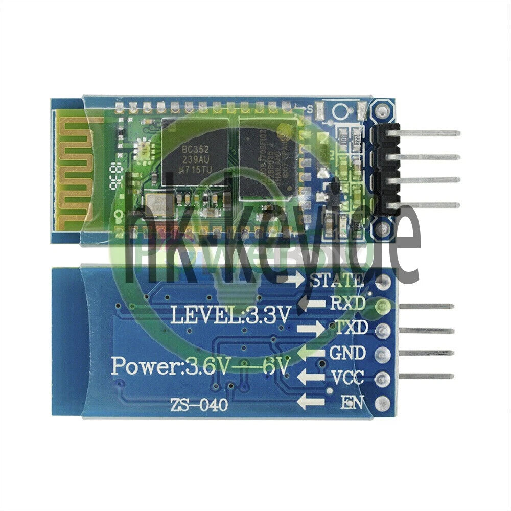 1PCS HC-06 RS232 Bluetooth RF Transceiver Module Wireless Serial 4 Pin backplane