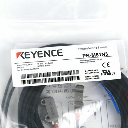 Keyence PR-M51N3 Mini-slim Transmissive Cable Type 1.2m Photoelectric Sensor - KEYENCE