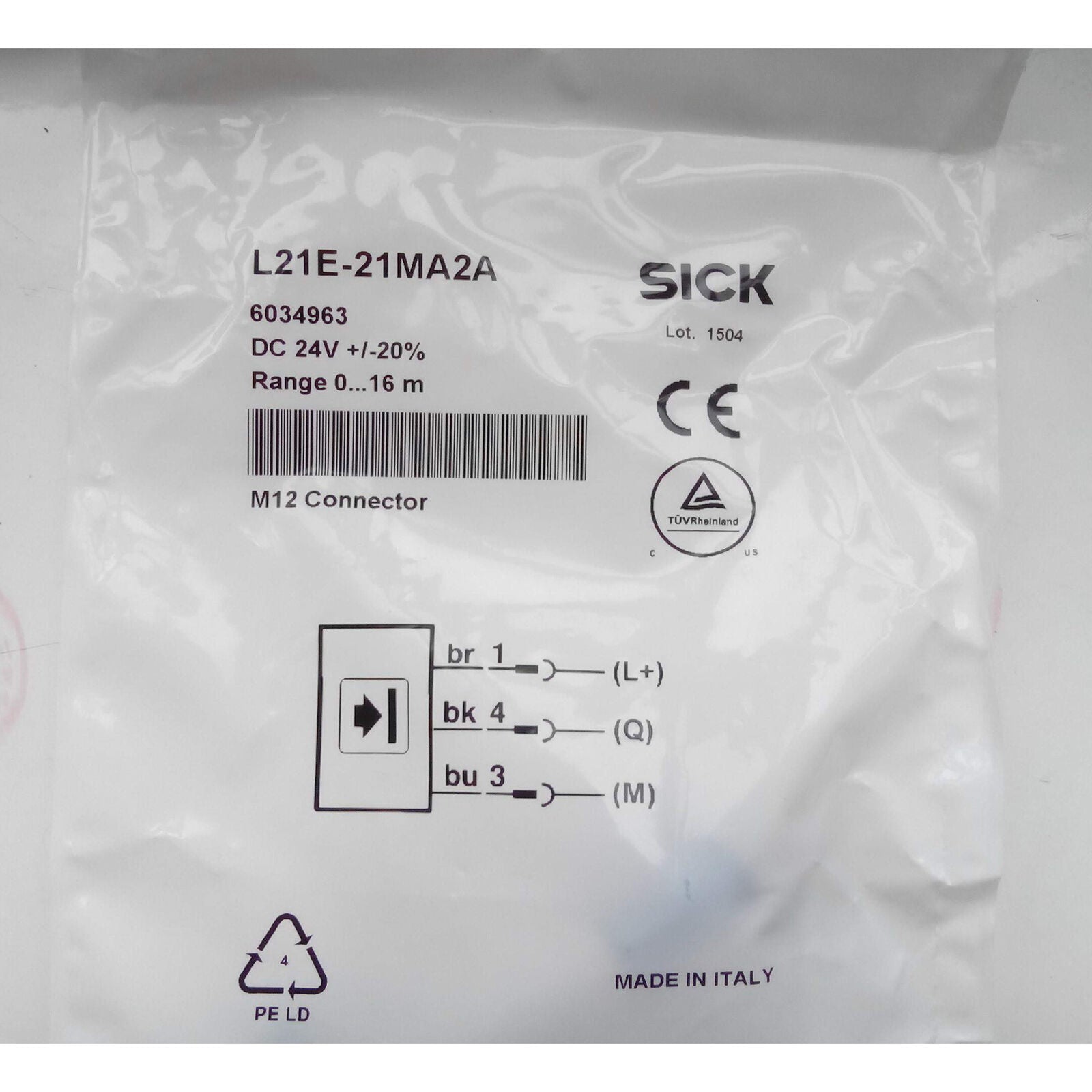 ONE SICK Photoelectric Switch Sensor L21E-21MA2A - ONE SICK