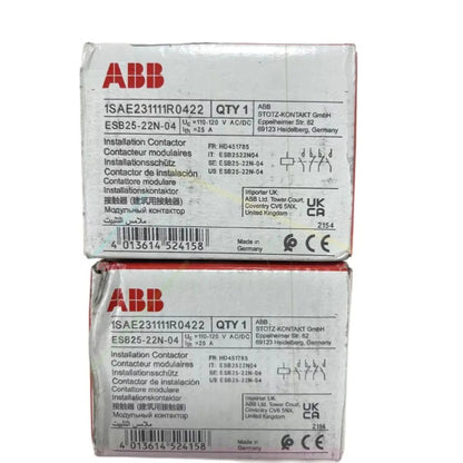 1PC ABB ESB25-22N ESB25-22N-04 1SAE231111R0422 110VAC/DC Contactor