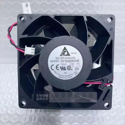 Delta FFB0824VHE 8038 DC24V 0.36A 8CM 2-Pin Dual Ball Inverter Cooling Fan