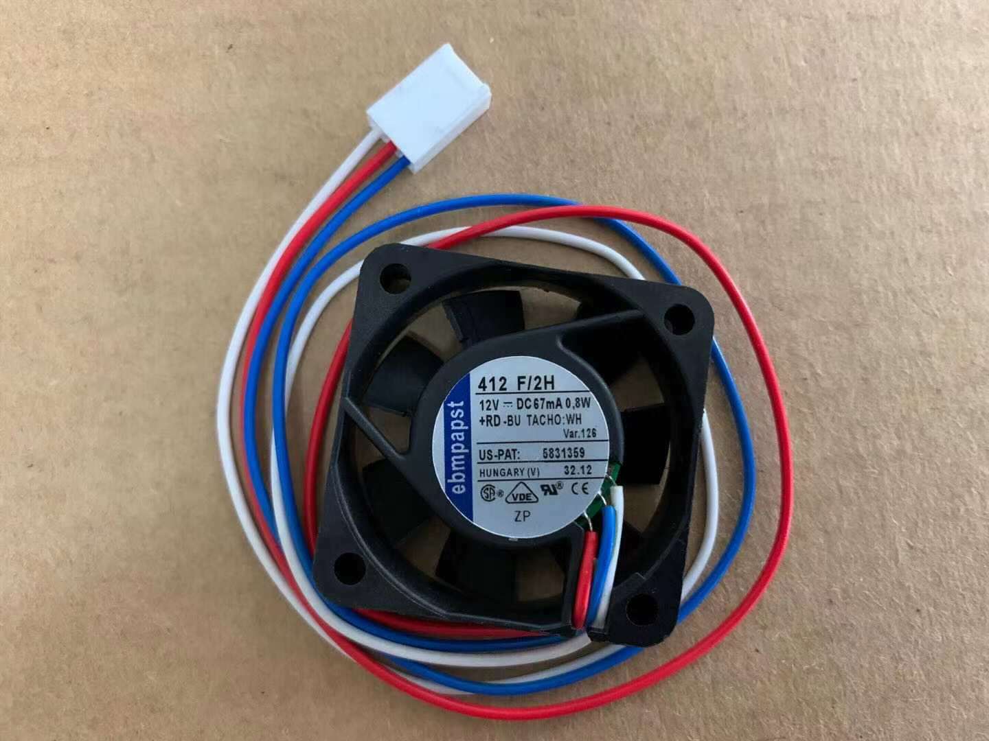 used 412 H 130mA 12V 4cm 1.6W cooling fan