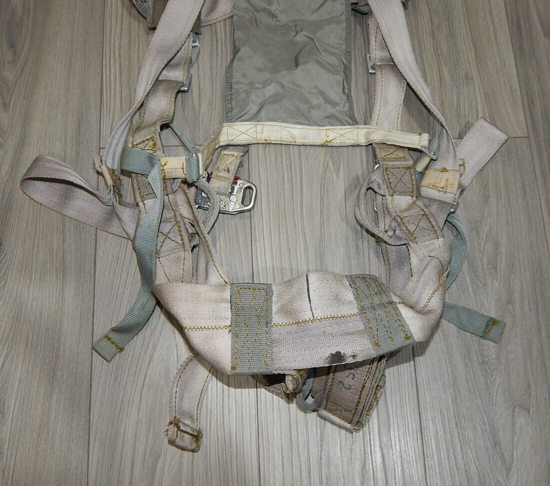 Used Soviet Russian Parachute PSU-36 Ejection Seat K-36 Orange Belt IPS-72 Harness - PARACHUTE EQUIPMENT