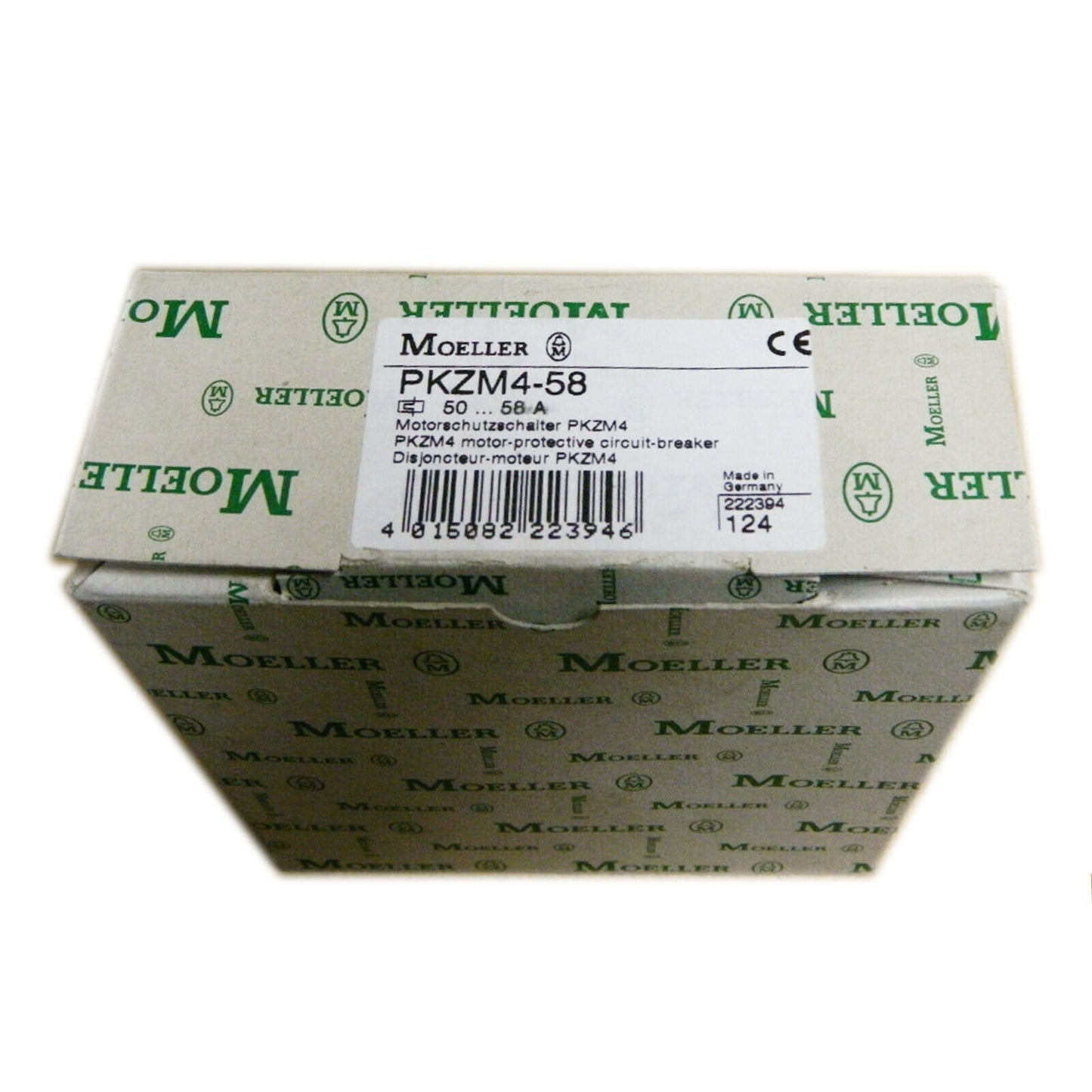 Eaton Moeller PKZM4-58 XTPR058DC1NL Circuit Breaker 50-58A - EATON MOELLER