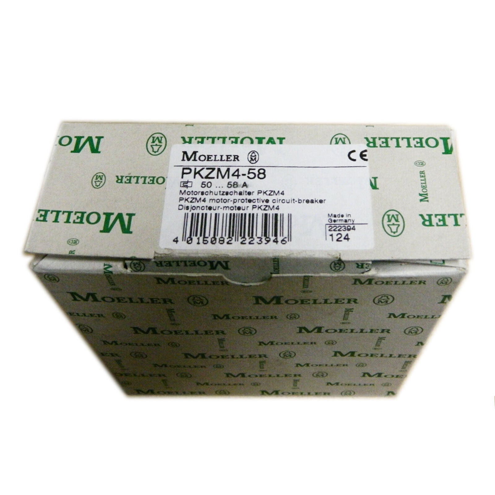 Eaton Moeller PKZM4-58 XTPR058DC1NL Circuit Breaker 50-58A - EATON MOELLER