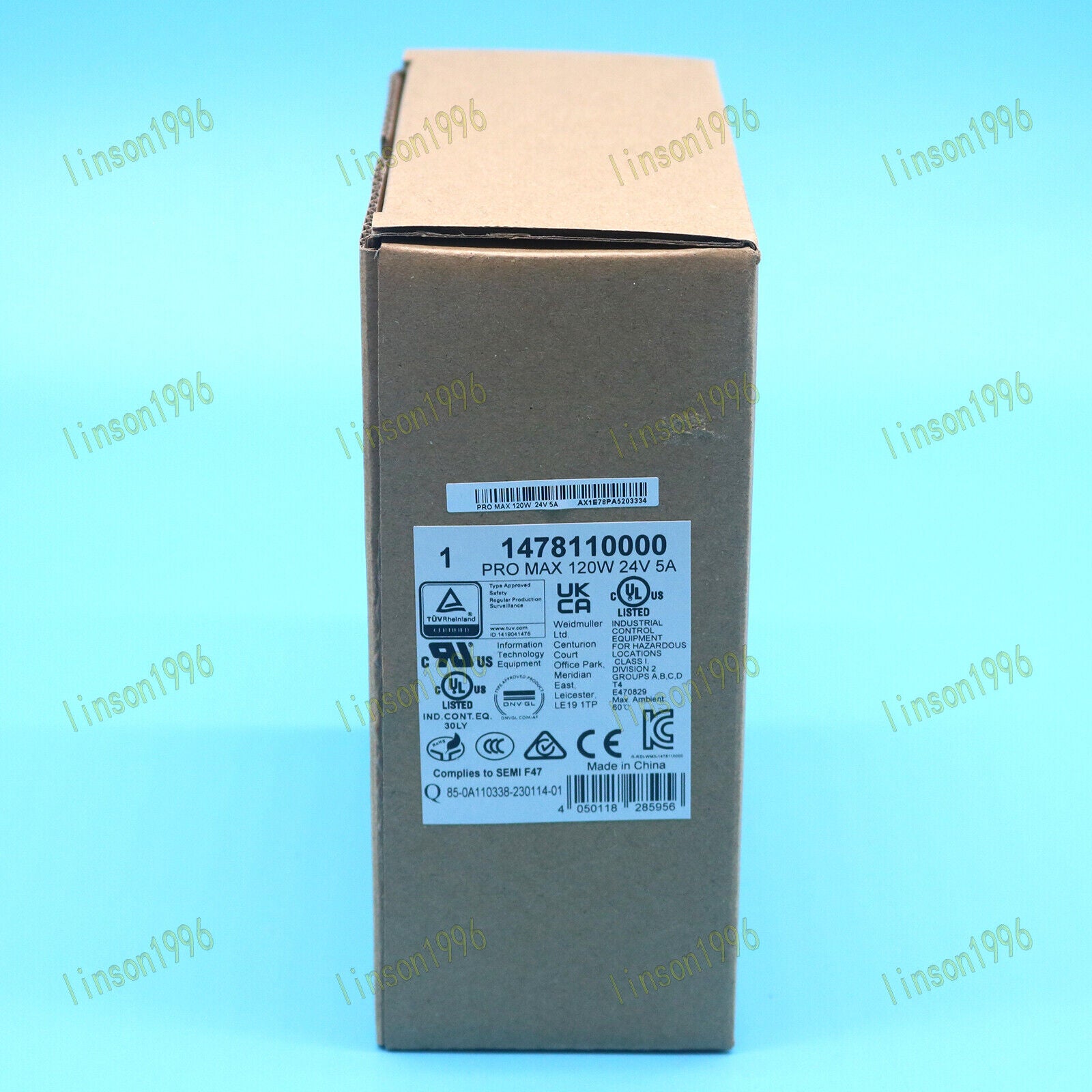 1pc For Weidmuller 1478110000 Pro Max 120W 24V 5A Power Supply - WEIDMULLER