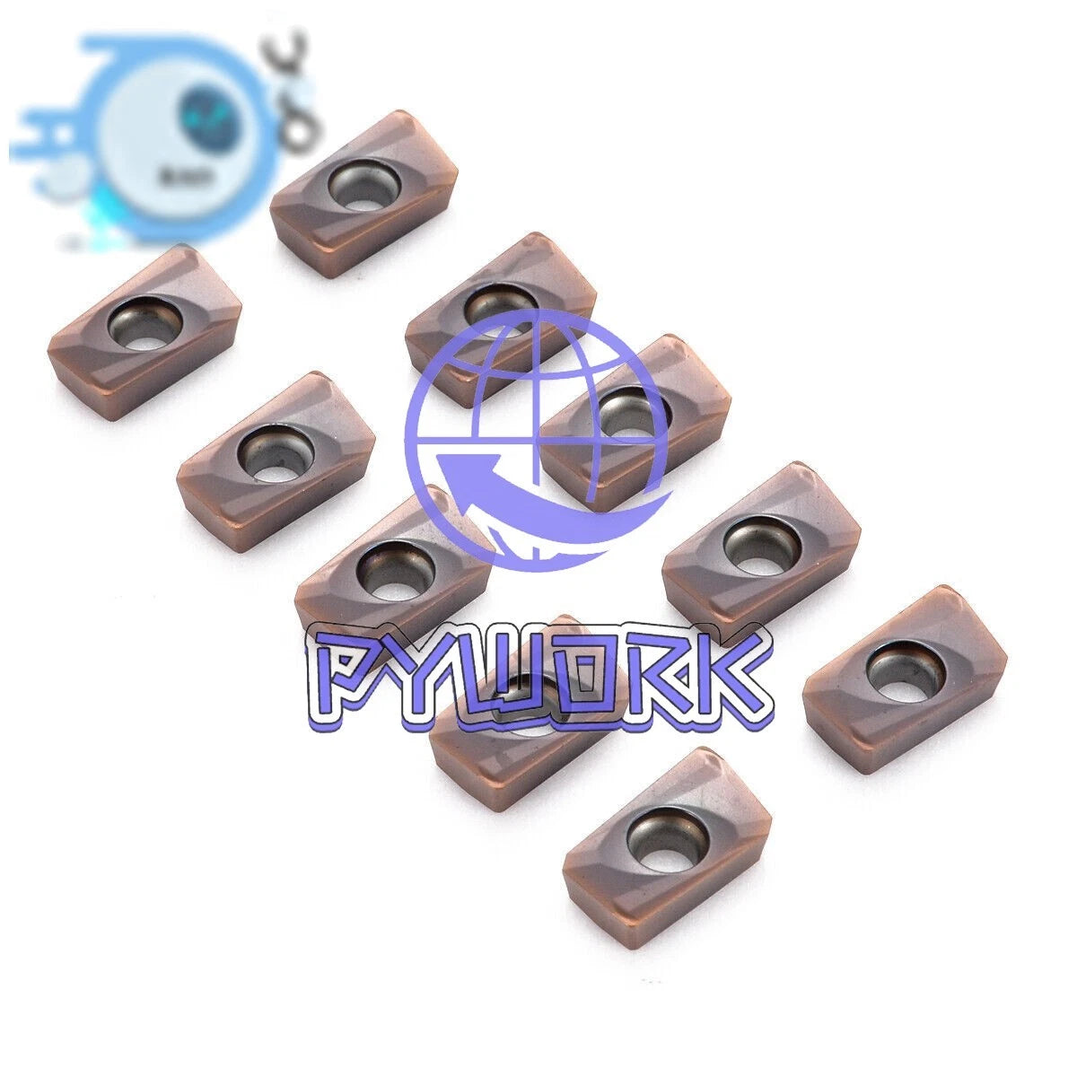 10Pcs For 400R APMT1604PDER-H2 Carbide Inserts APKT1604 25R0.8 Indexable inserts