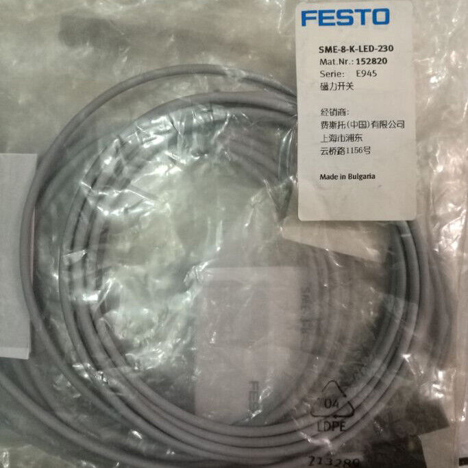 FESTO Magnetic Switch SME-8-K-LED-230 152820 Spot Stock Energy Efficient LED Magnetic Switch - FESTO