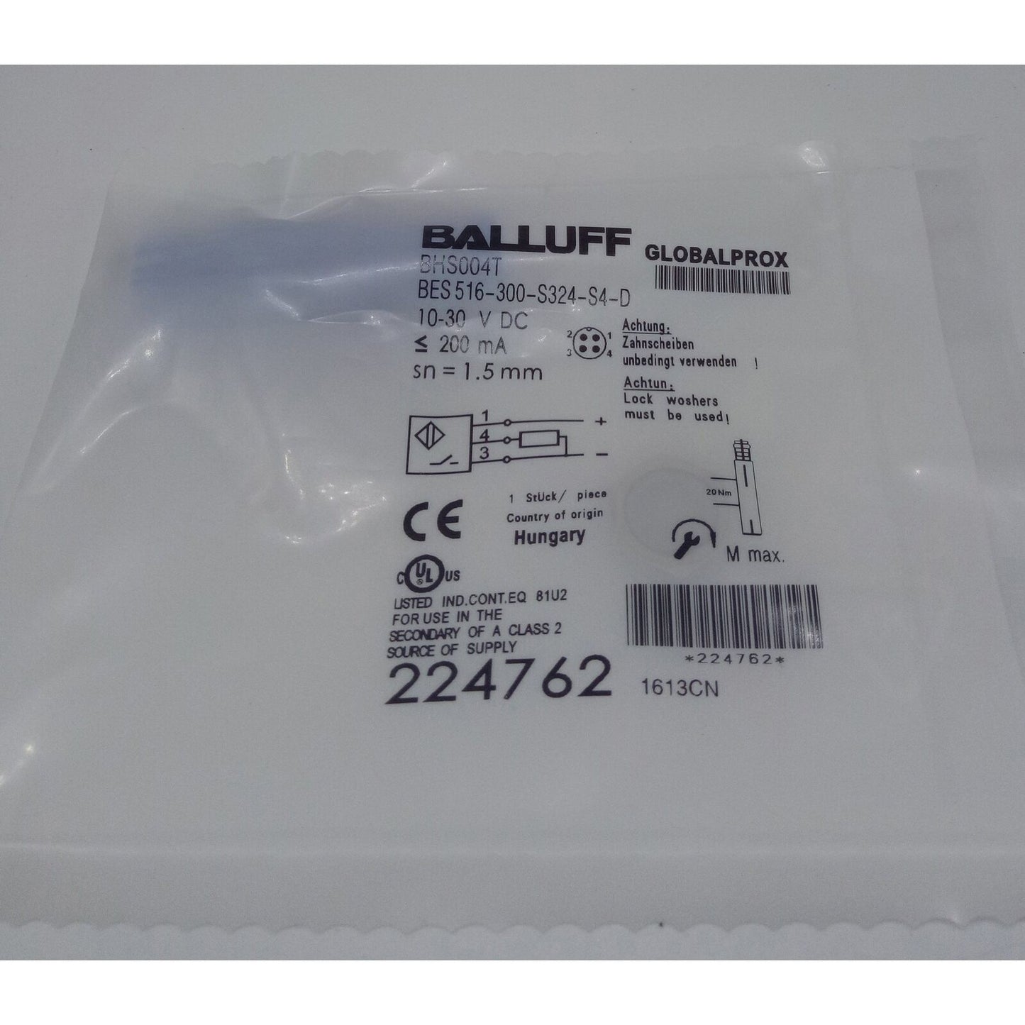 new ONE BALLUFF Proximity sensor BES 516-300-S324-S4-D - ONE BALLUFF