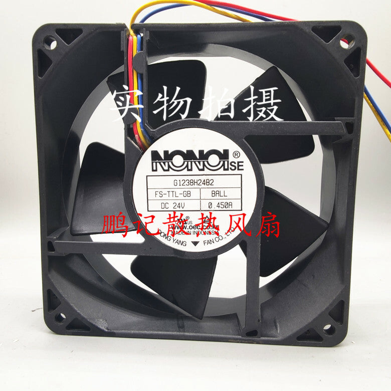 NONOI G1238H24B2 24V 0.450A 120*120*38mm axial fan