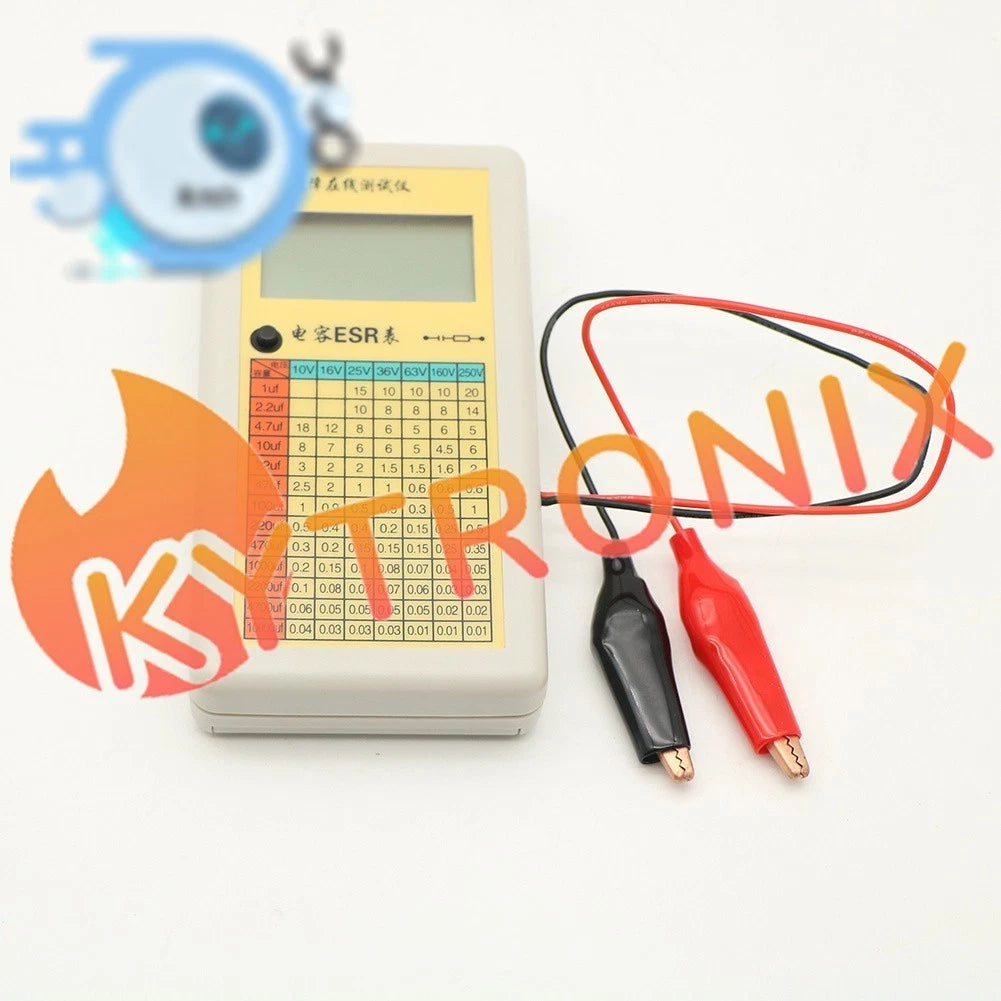 Digital LCD ESR Capacitance Ohm Meter In Circuit Tester