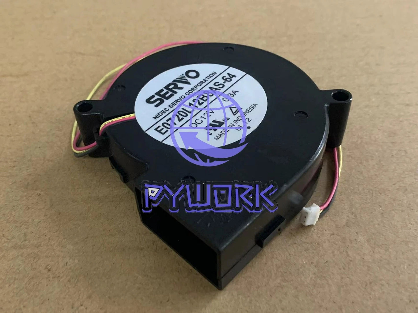 1PCS SERVO E0720L12B8AS-64 12V 0.3A 7520 3-wire blower turbine cooling fan
