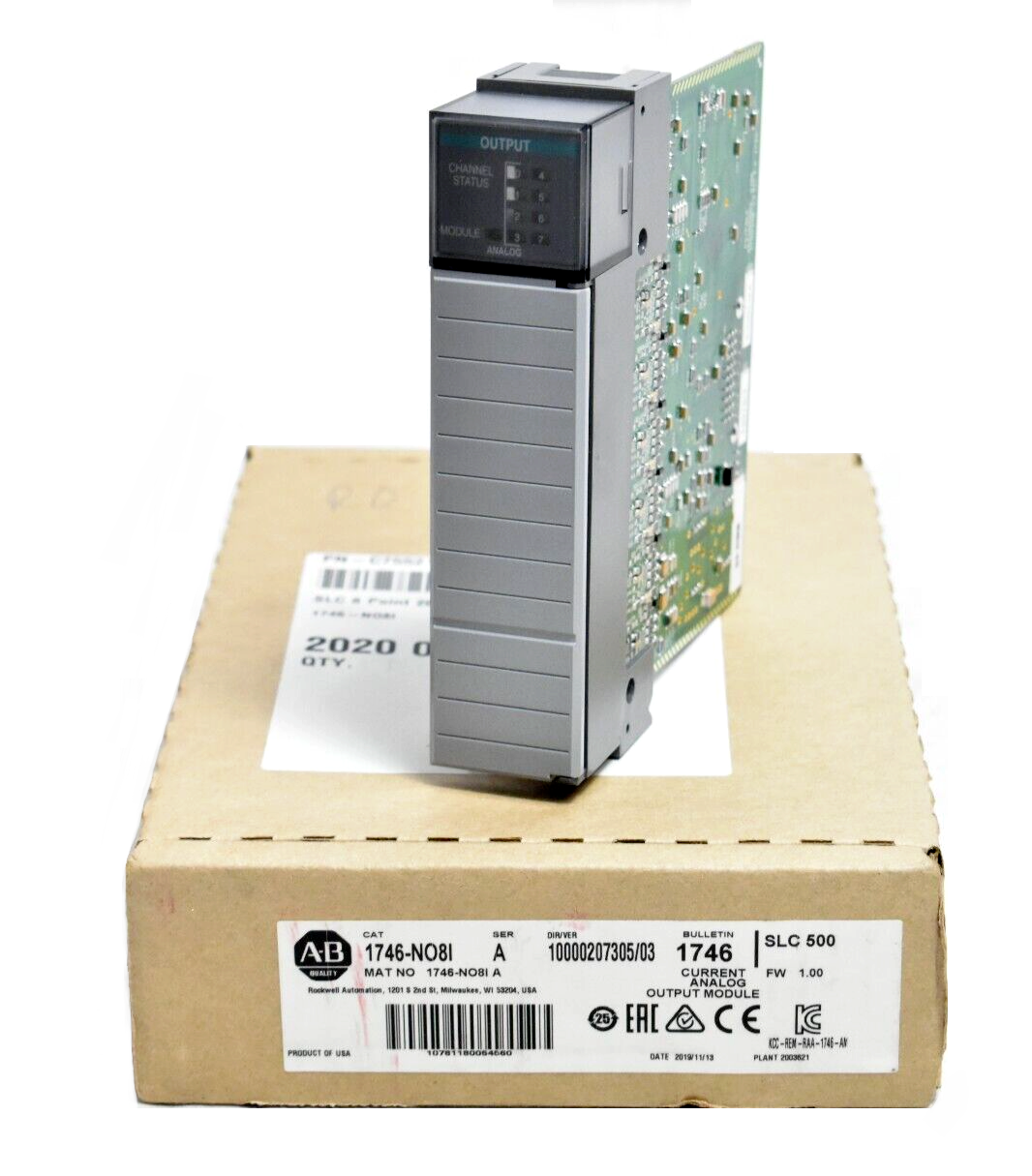 Allen Bradley Allen Bradley 1746-NO8I Ser. A SLC 500 8-Channel Analog Output Module 8-Channel 500V Analog Output Module - ALLEN BRADLEY