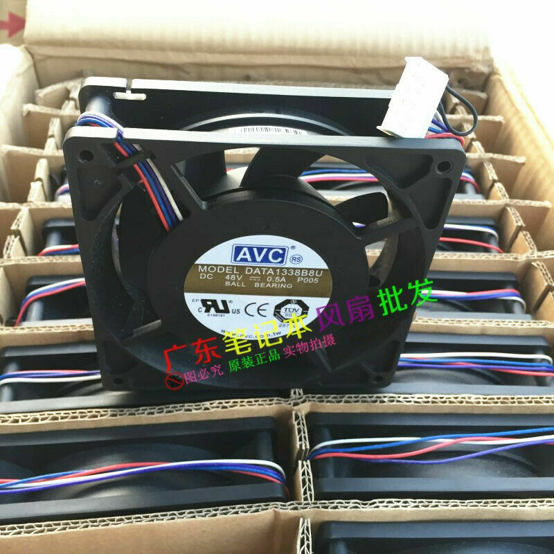 AVC DATA1338B8U -P005 12738 48V 0.5A 4-wire PWM server chassis cooling fan