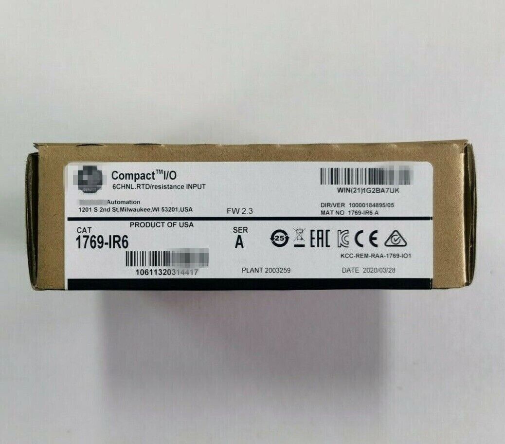 New Factory Sealed CompactLogix Input Module RTD 1769IR6 - COMPACTLOGIX