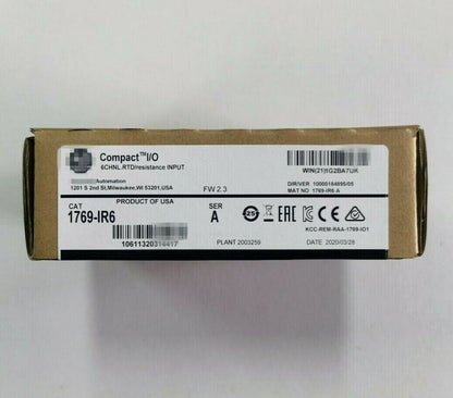 New Factory Sealed CompactLogix Input Module RTD 1769IR6 - COMPACTLOGIX