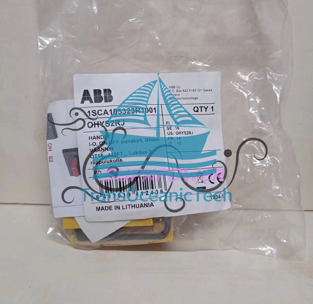 1pc ABB OHYS2RJ SELECTOR HANDLE 1SCA105323R1001 @*