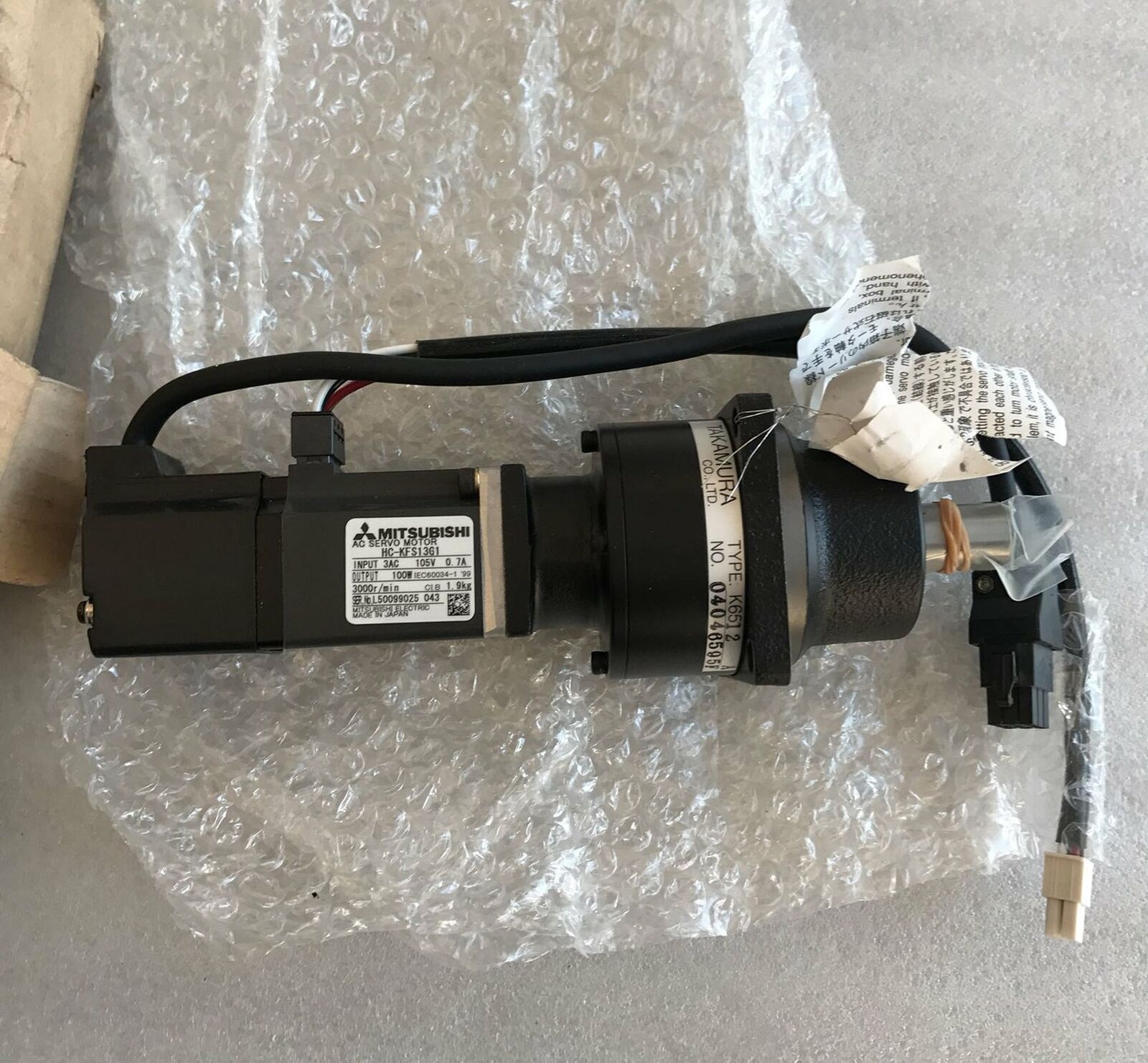used Mitsubishi ONE HC-KFS13G1 servo driver tested good condition - MITSUBISHI