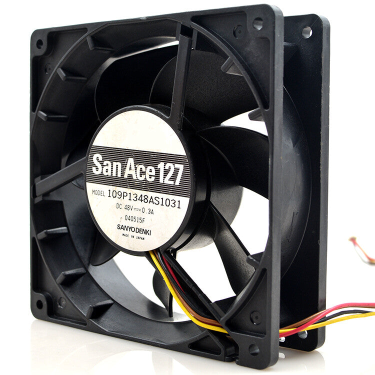 1pcs Sanyo 109P1348AS1031 12038 120mm 48V 0.3A 4-wire cooling fan