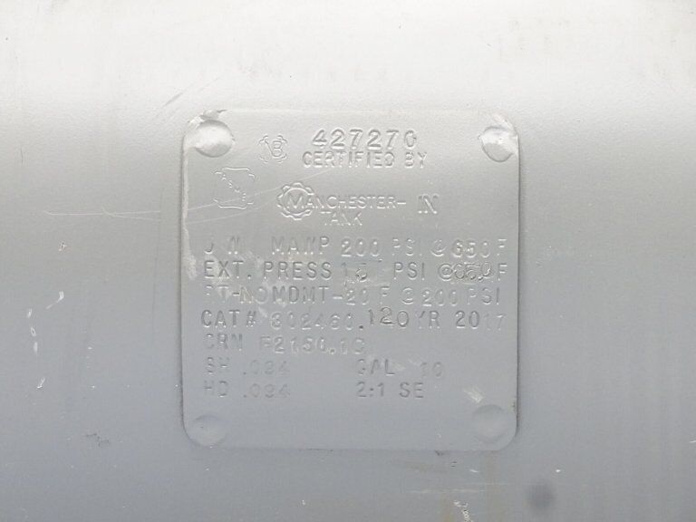 MANCHESTER TANK 302460.120 TANK (USED) - MANCHESTER