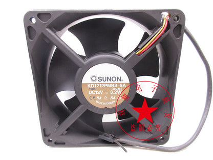 SUNON KD1212PMB3-6A 12038 12V 3.2W 12CM cooling fan