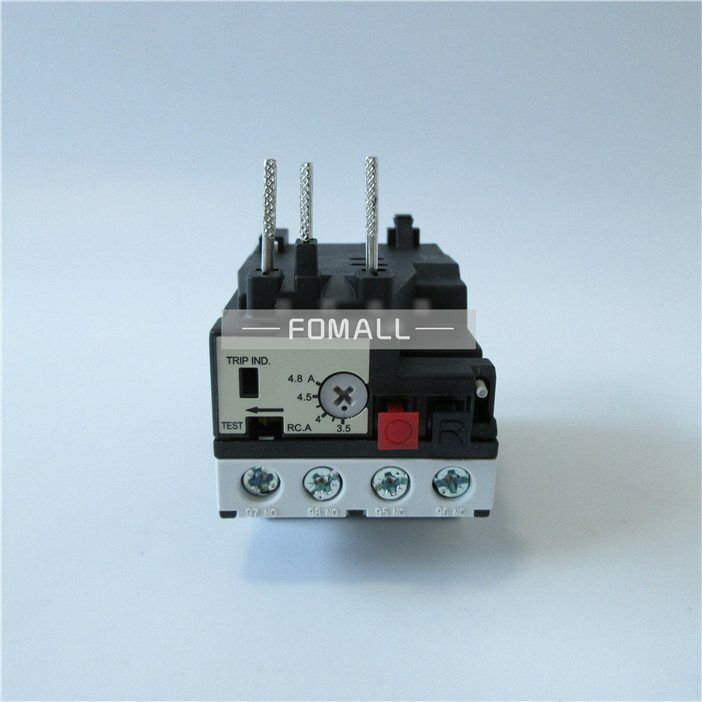 new 1Pcs For TECO thermal overload protector thermal relay RHU-10/4.8K1 (3.5-4.8A) TECO