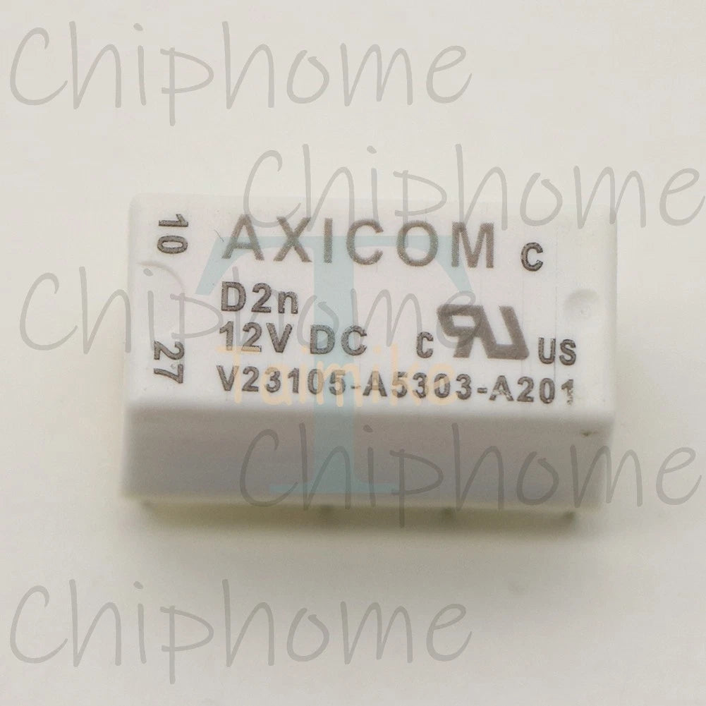 10PCS AXICOM V23105-A5303-A201 Power Relay 12VDC 8Pin