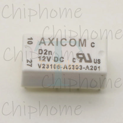 10PCS AXICOM V23105-A5303-A201 Power Relay 12VDC 8Pin