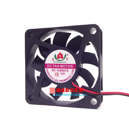 DC 12S6015 12V 60×60×15MM 2-wire power supply cooling fan