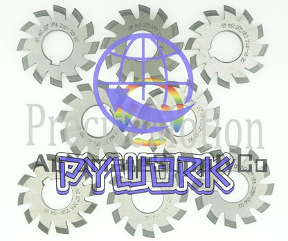 8Pcs /Set 1#2#3#4#5#6#7#8# Involute Gear Cutters Module0.3~8 PA20 Bore16~135
